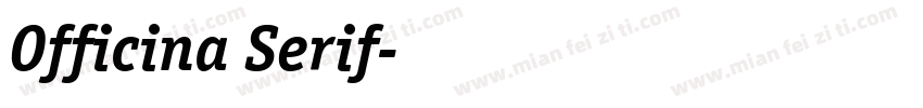 Officina Serif字体转换
